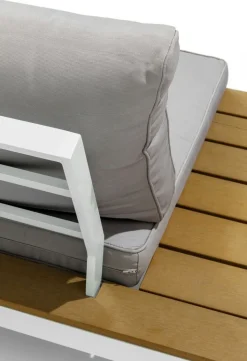Sofa Ogrodowa Ze Stolikiem Holiday White 242x242 Cm