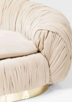 Sofa Perugia 195x119 Cm Beżowa