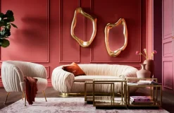 Sofa Perugia 195x119 Cm Beżowa