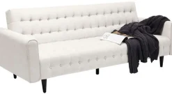 Sofa Rozkładana Milchbar 219 Cm Beżowa