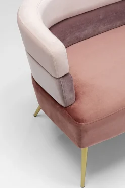 Sofa Sandwich 125 Cm Jasnoróżowa