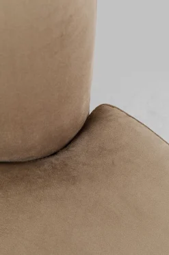 Sofa Welurowa 3-osobowa 233 Cm Beżowa
