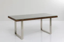 Stół Conley 180x90 Cm Brązowy Nogi Chromowane