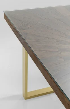 Stół Conley 180x90 Cm Nogi Mosiężne
