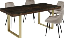 Stół Conley 180x90 Cm Nogi Mosiężne