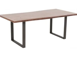 Stół Harmony Walnut 180x90 Cm Akacja Nogi Stalowe