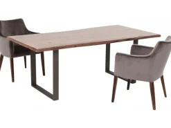 Stół Harmony Walnut 180x90 Cm Akacja Nogi Stalowe