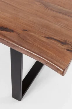 Stół Harmony Walnut 180x90 Cm Akacja Nogi Stalowe