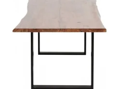 Stół Harmony Walnut 160x80 Cm Akacja Nogi Czarne