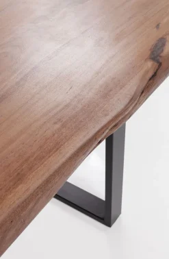 Stół Harmony Walnut 160x80 Cm Akacja Nogi Czarne