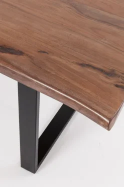 Stół Harmony Walnut 160x80 Cm Akacja Nogi Czarne