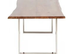 Stół Harmony Walnut 200x100 Cm Akacja Nogi Chromowe Matowe