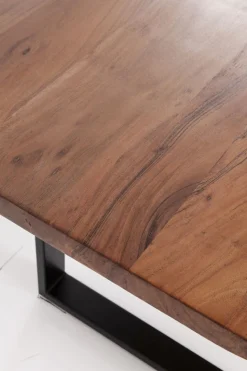 Stół Harmony Walnut 200x100 Cm Akacja Nogi Chromowe Matowe