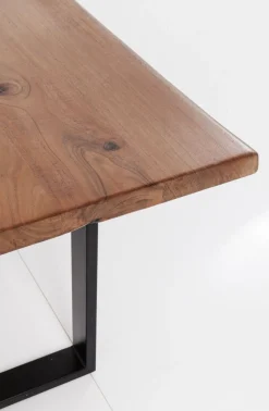 Stół Harmony Walnut 200x100 Cm Akacja Nogi Chromowe Matowe