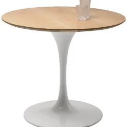 Stół Invitation Set Ø90 Cm Naturalny Noga Biała