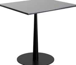 Stół Ogrodowy Czarny Blat Kwadratowy Granitowy 70x70 Cm