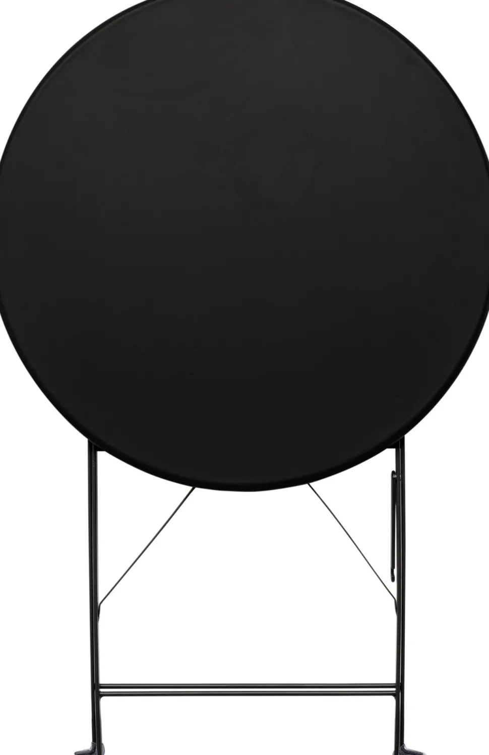 Stół Ogrodowy Mały W Kolorze Czarnym Aluminiowy Ø60 Cm