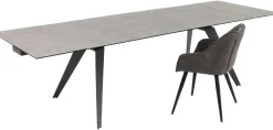 Stół Rozkładany Amsterdam 200-290x100 Cm Szary - Nogi Czarne