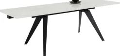 Stół Rozkładany Amsterdam 160-240x90 Cm Blat Szklany