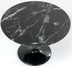 Stół Solo Marble ∅110x76 Cm Czarny