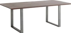 Stół Symphony Walnut 180x90 Cm Akacja Nogi Stalowe