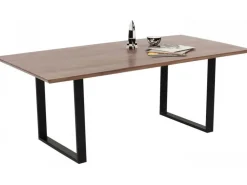 Stół Symphony Walnut 160x80 Cm Akacja Nogi Czarne