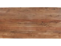 Stół Symphony Walnut 160x80 Cm Akacja Nogi Czarne