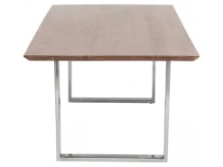 Stół Symphony Walnut 180x90 Cm Akacja Nogi Chromowe