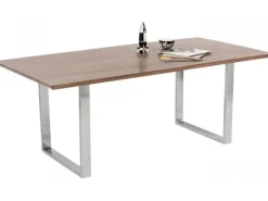 Stół Symphony Walnut 180x90 Cm Akacja Nogi Chromowe