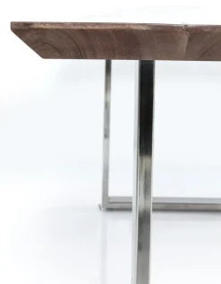 Stół Symphony Walnut 180x90 Cm Akacja Nogi Chromowe