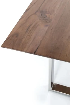 Stół Symphony Walnut 180x90 Cm Akacja Nogi Chromowe