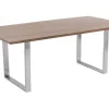 Stół Symphony Walnut 200x100 Cm Akacja Nogi Chromowe