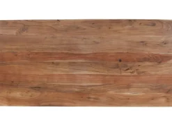 Stół Symphony Walnut 200x100 Cm Akacja Nogi Chromowe