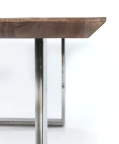 Stół Symphony Walnut 200x100 Cm Akacja Nogi Chromowe
