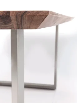 Stół Symphony 160x80 Cm Akacja Nogi Srebrne