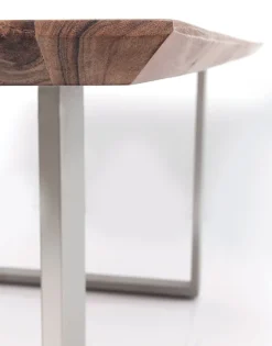 Stół Symphony 180x90 Cm Akacja Nogi Srebrne