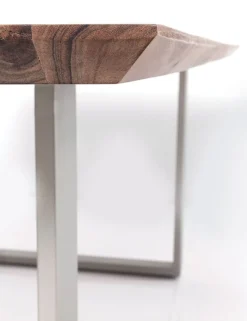 Stół Symphony 180x90 Cm Akacja Nogi Chromowe