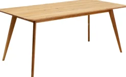 Stół Z Drewna Dębowego Blat Prostokątny 180x90 Cm