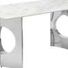 Stół Z Kamionkowym Blatem 180x90 Cm Nogi Srebrne