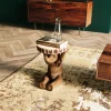 Stolik Elephant ∅36 Cm Brązowy