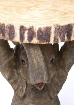 Stolik Elephant ∅36 Cm Brązowy