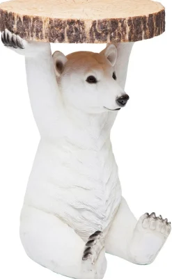 Stolik Bear ∅37 Cm Biały