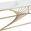 Stolik Kawowy Art Marble 140x70 Cm Blat Szklany
