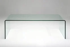 Stolik Kawowy Clear Club 120x60 Cm Ciemnoszary Transparentny