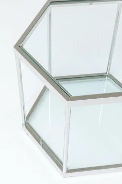 Stolik Kawowy Comb 55x48 Cm Srebrny