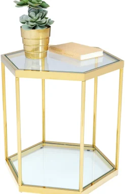 Stolik Kawowy Comb 55x55 Cm Złoty