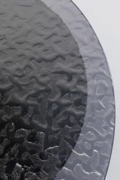 Stolik Kawowy Czarny Z 2 Szklanymi Blatami Obrotowymi 133x80 Cm