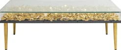 Stolik Kawowy Gold Flowers 120x60 Cm