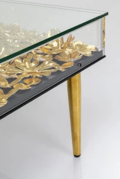 Stolik Kawowy Gold Flowers 120x60 Cm