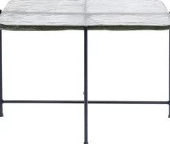 Stolik Kawowy Ice 63x46 Cm Czarny - Blat Szklany